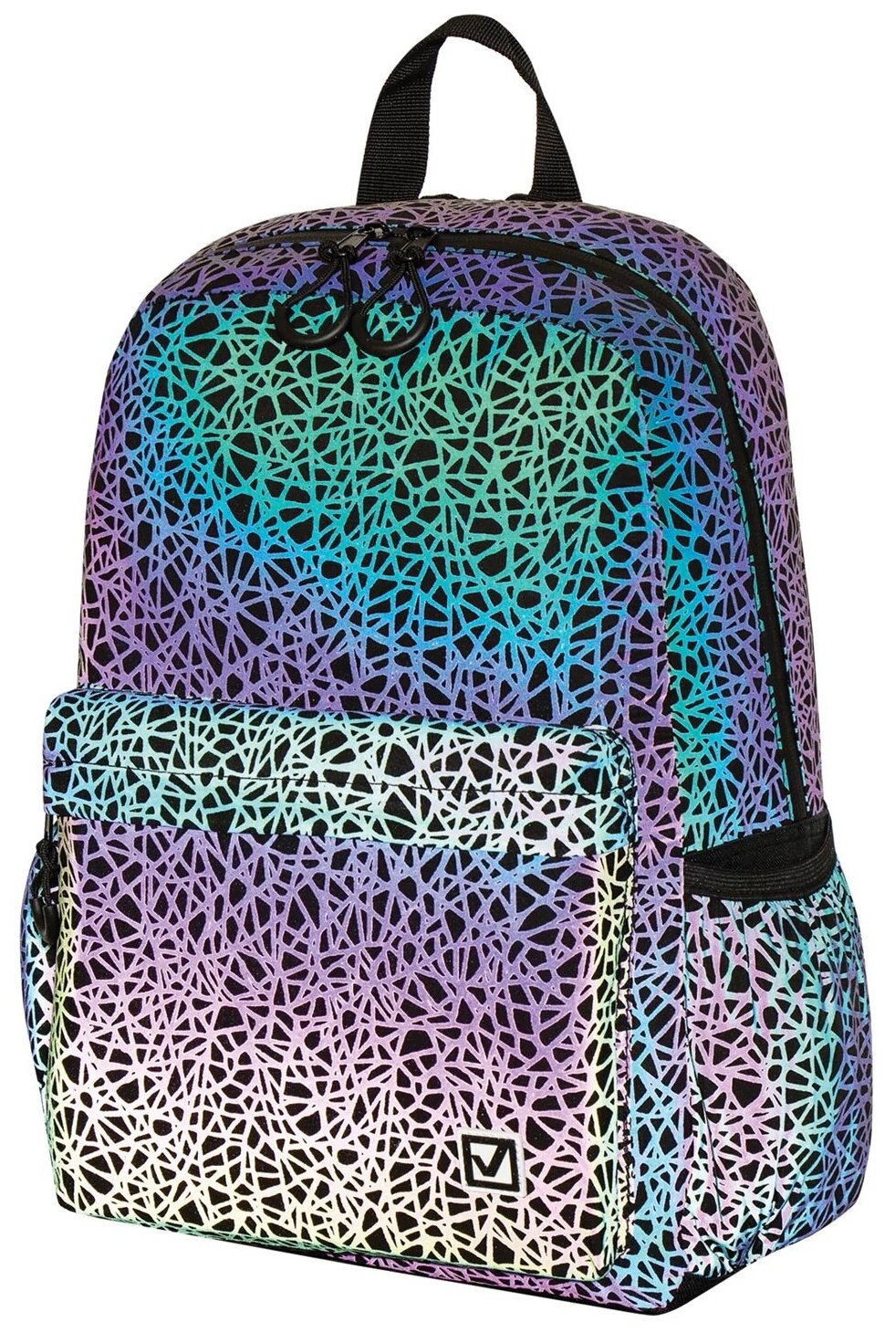 BRAUBERG Рюкзак BRIGHT универсальный, светящийся рисунок, Spiderweb, 42х31х15 см, 229941