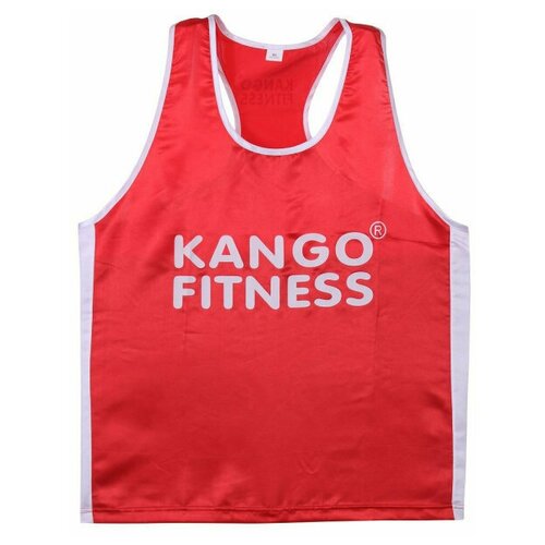 Майка боксерская Kango Fitness 68310, красно-белая, размер M защита руки kango fitness 14004 эластичная белая размер junior