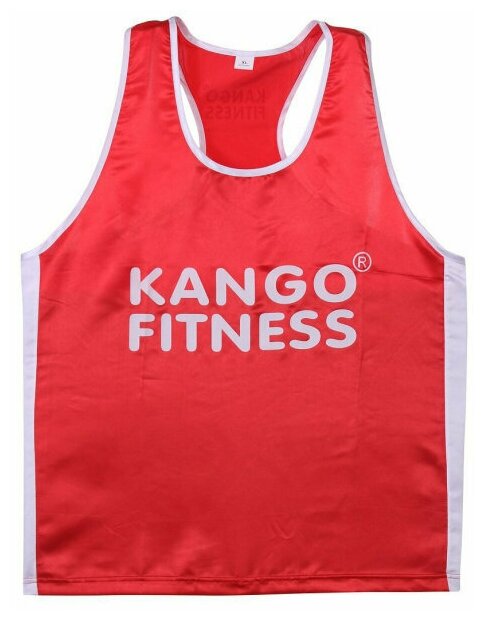 Майка боксерская Kango Fitness 68310, красно-белая, размер M