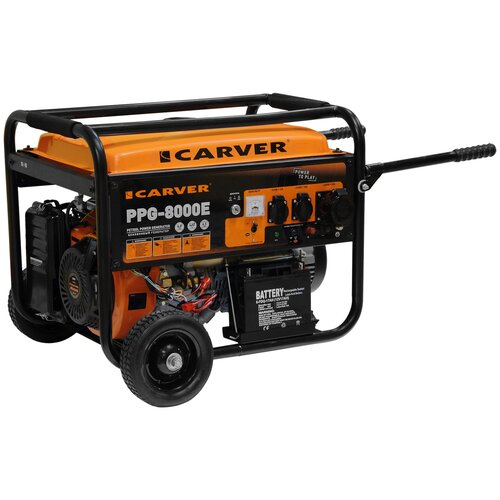 генератор carver ppg 8000e 3 6квт Бензиновый генератор Carver PPG-8000E, (6500 Вт)