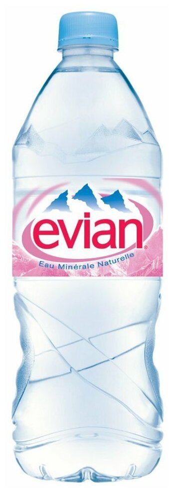 Вода Evian / Вода Эвиан 1 литр, без газа, пэт, 12 шт. в уп. - фотография № 14