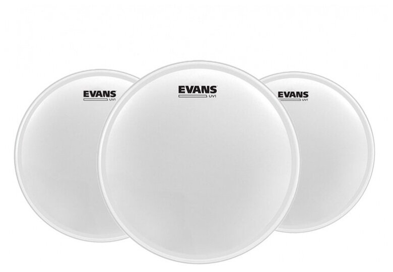 Evans ETP-UV1-R UV1 Coated Tom Rock Комплект пластиков для том барабана, 10"/12"/16"