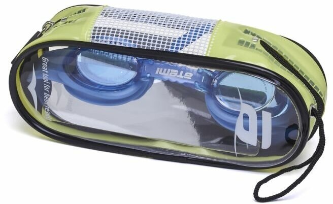 Очки для плавания Atemi, дет, силикон (синий), S401