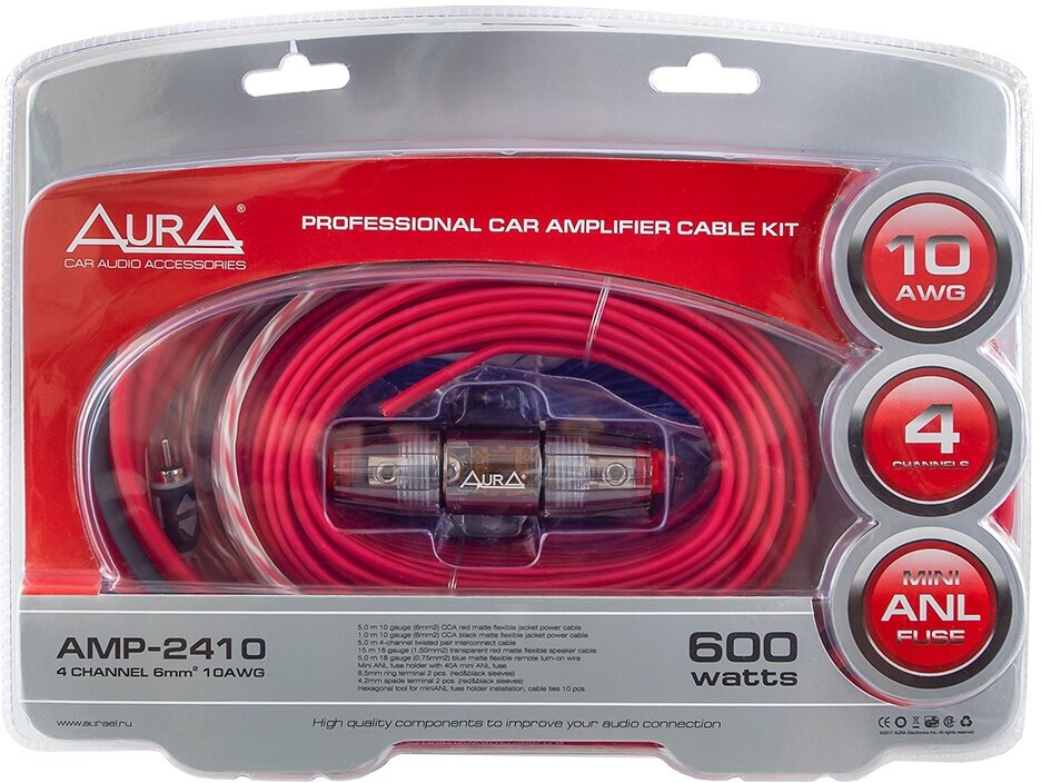 AurA AMP-2410 Комплект для подключения 4-х канального усилителя