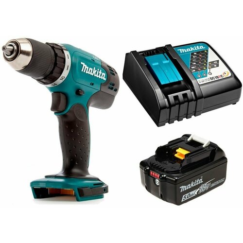 Дрель-шуруповерт аккумуляторная 42Нм 18В LXT Li-Ion 1x5Ач Makita DDF453RT 1676000₽