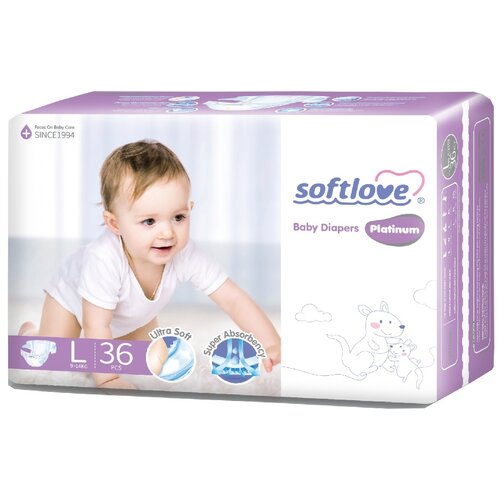 Подгузники Softlove Platinum L36 (9-14 кг)