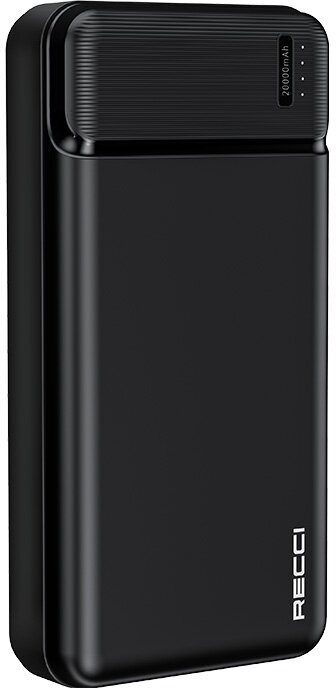 Внешний аккумулятор (powerbank) Recci RPB-N17 Power Burton 20000мАч, 2 x USB, 2.1A, черный
