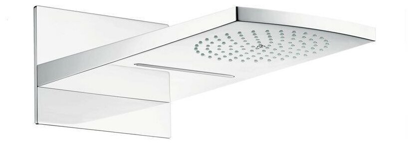 Верхний душ hansgrohe Raindance Rainfall 180 AIR 2jet 28433400, белый/хром