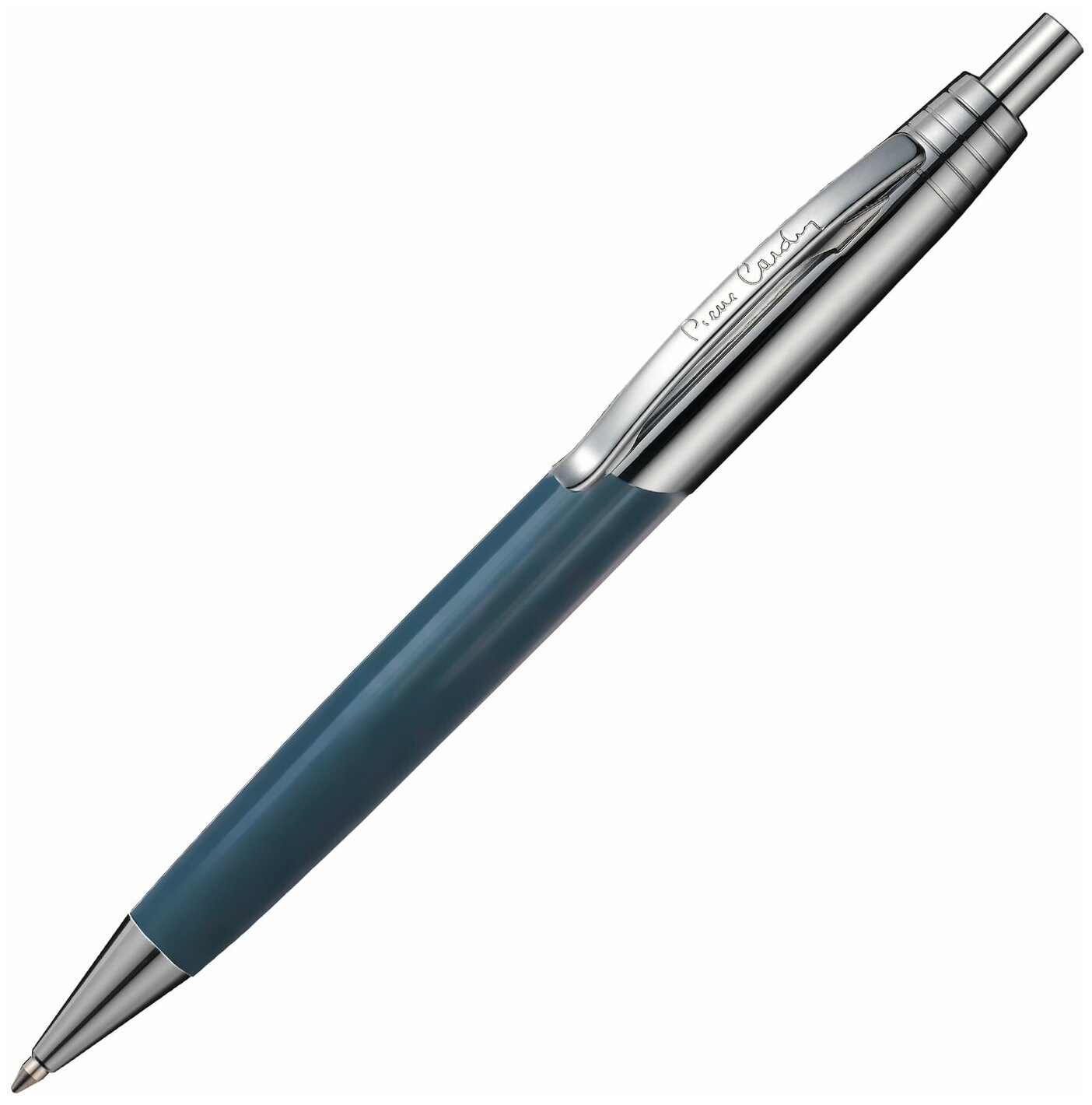Ручка подарочная шариковая PIERRE CARDIN (Пьер Карден) Easy, корпус серо-голубой, латунь, хром, синяя, PC5906BP