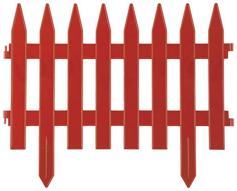 Забор декоративный Grinda 422201-T "классика" 28x300см терракот