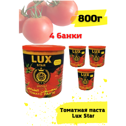 Томатная паста 800г. Иранская. 4 банки. LUX STAR