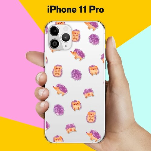 Силиконовый чехол Узор из ёжиков на Apple iPhone 11 Pro силиконовый чехол узор из ёжиков на apple iphone 6 iphone 6s