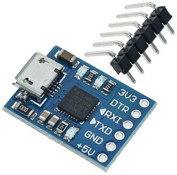 USB-TTL (USB-UART) программатор (CP2102), micro-USB, 6-pin, 1 шт.