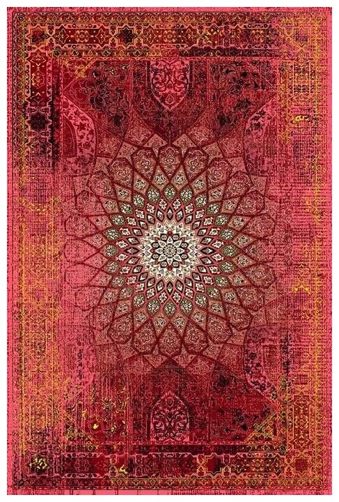 Ковер шерстяной монгольский на пол в гостиную в спальню 140х200 см винтажный восточный ворс 10 мм 401205 Kover-Russia