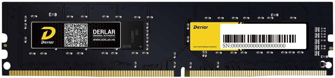 Память DDR4 DIMM 4Gb, 2666MHz Derlar (4GB-2666-BW)