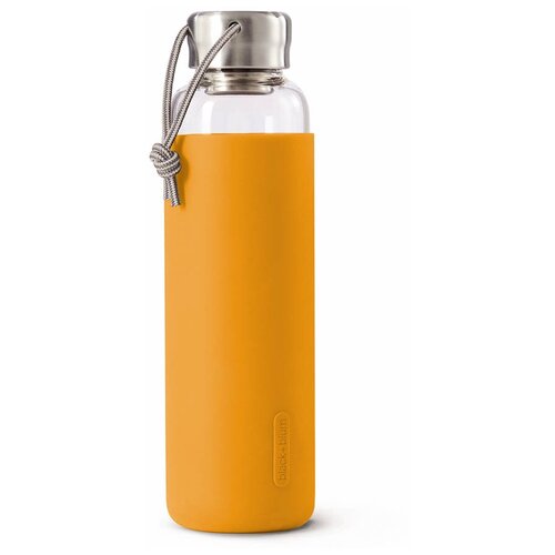 фото Бутылка для воды стеклянная 600 мл оранжевая black + blum