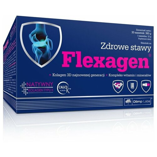 Препарат для укрепления связок и суставов Olimp Labs Flexagen, 360 гр., 30 шт. olimp labs биологически активная добавка к пище chela mag b6 690 мг 60 olimp labs витамины и минералы