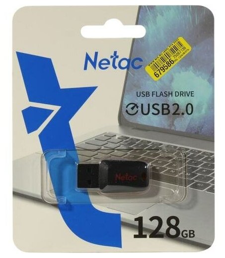 Флешка Netac U197 8ГБ USB2.0 черный/красный (NT03U197N-008G-20BK) - фото №4