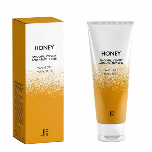 Маска для лица для упругости кожи J: ON с экстрактом меда - Honey Smooth Velvety and Healthy Skin Wash Off Mask Pack, 50 гр