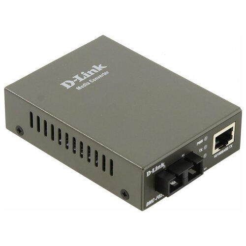 D-Link DMC-F02SC B1A Медиаконвертер из 100BASE-TX по витой паре в 100BASE-FX по многомодовому волокну 2км, SC