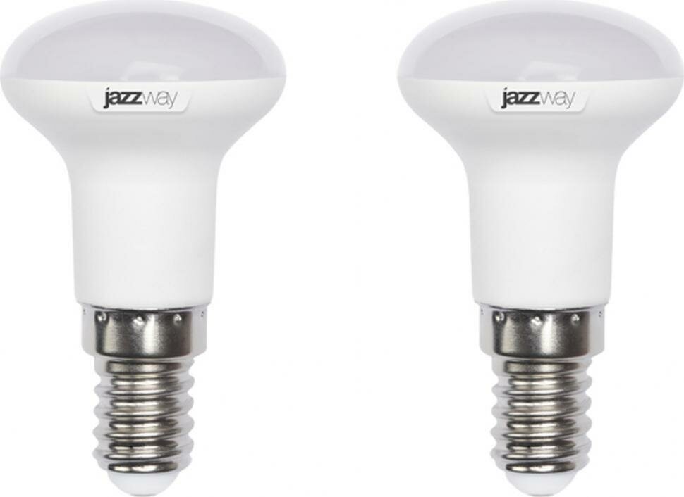 Светодиодная лампа JazzWay PLED Super Power 5W эквивалент 30W 3000K 400Лм E14 для спотов R39 (комплект из 2 шт)