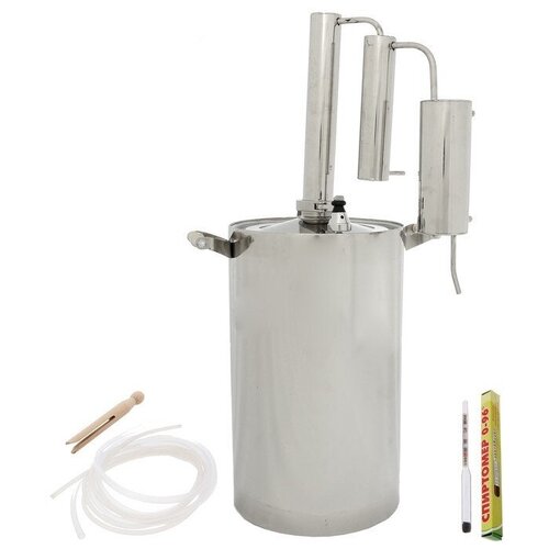 Дистиллятор Уральский Самовар 16л зеркальная нержсталь дно 3мм Челябинск 701600₽