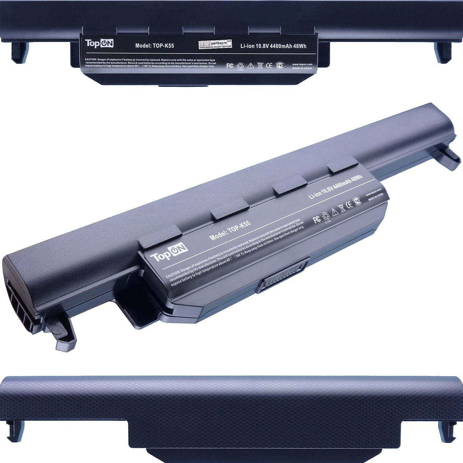 Аккумулятор TopON TOP-K55 10.8V 4800mAh для Asus PN: A32-K55 A33-K55 A41-K55 - фото №10