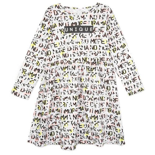 фото Платье playtoday размер 104, черный/белый/светло-зеленый