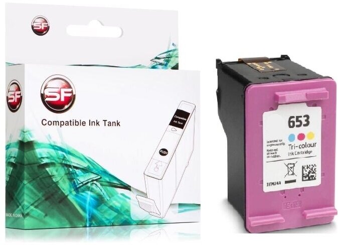 Картридж 3YM74AE для HP Deskjet 6000-ser/6075/6400-ser/6475 № 653 Color SuperFine