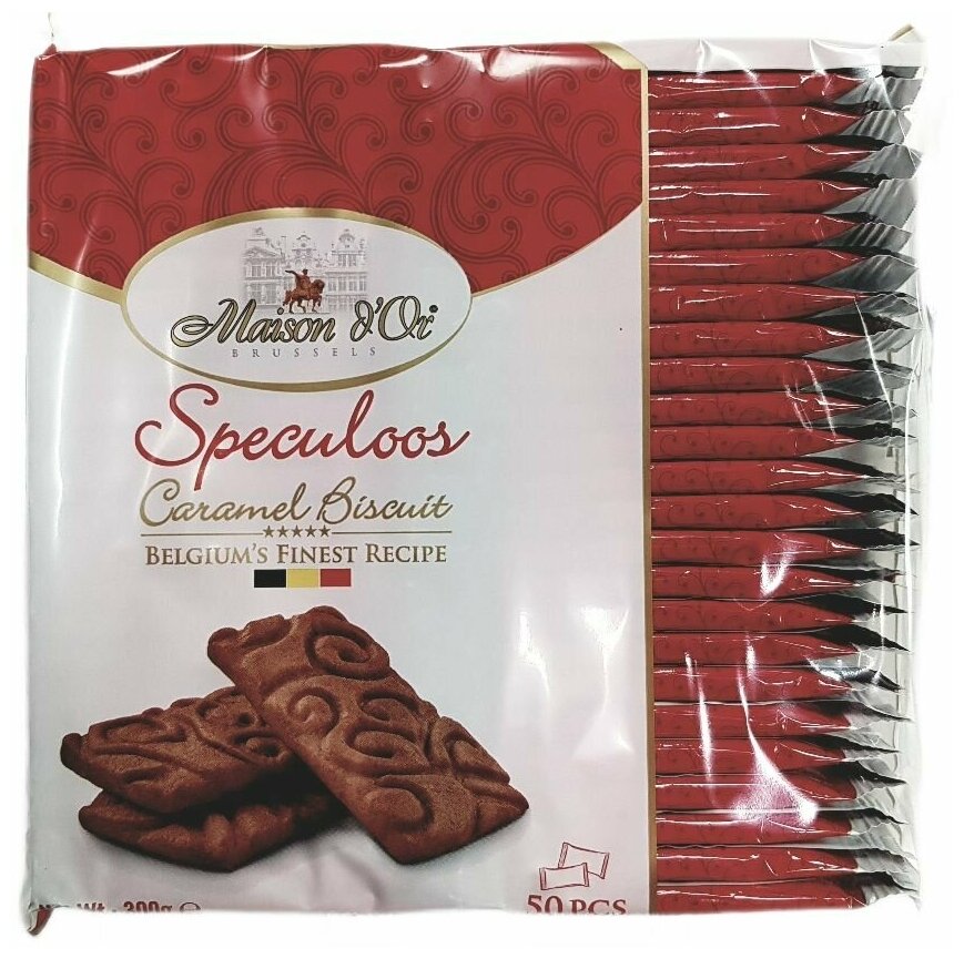 Бельгийское сахарное печенье Карамельное Speculoos Maison D'Or, Чехия, 300 г