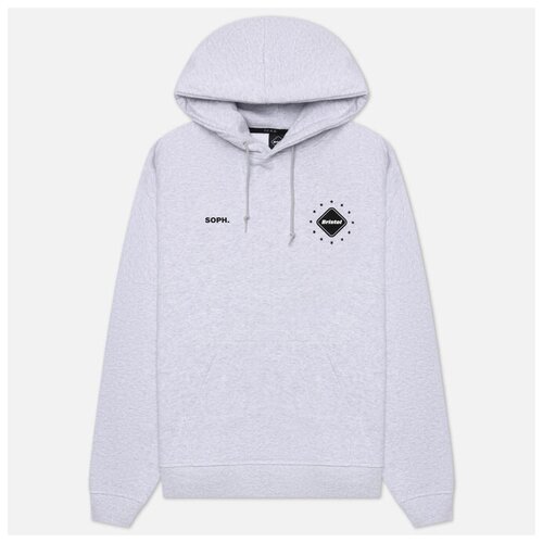 Мужская толстовка F.C. Real Bristol Big Logo Team Hoodie серый, Размер XL