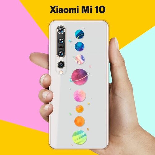 Силиконовый чехол Планеты на Xiaomi Mi 10