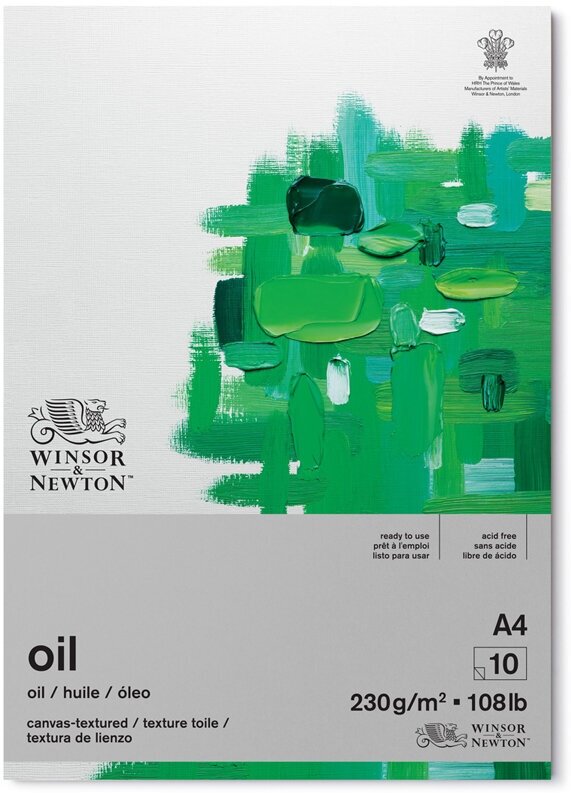 Бумага для масла Winsor&Newton «Winton», 10л, А4, 230г/м2, папка