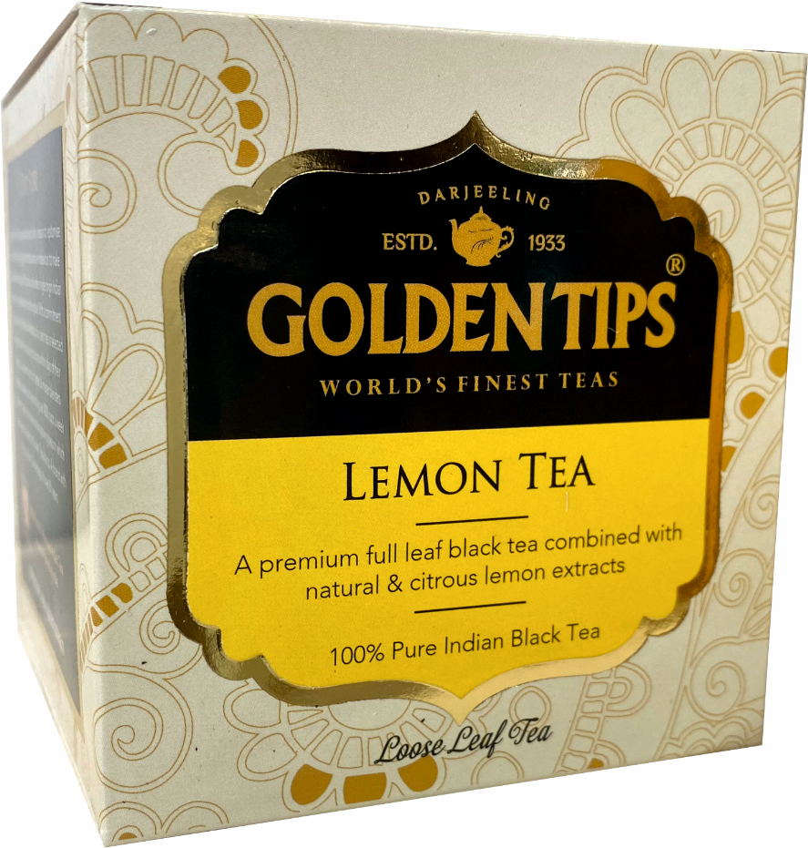 Чай чёрный ТМ "Голден Типс" - Лимон, картон, 100 гр.