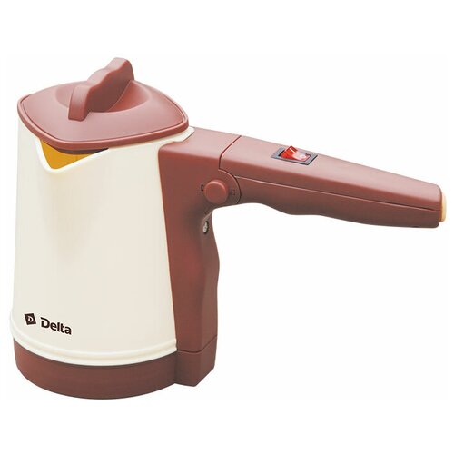 Турка электрическая DELTA DL-8163 бежевый с корич 1100Вт складная ручкаобъем 4 чашкиРоссия24 131000₽
