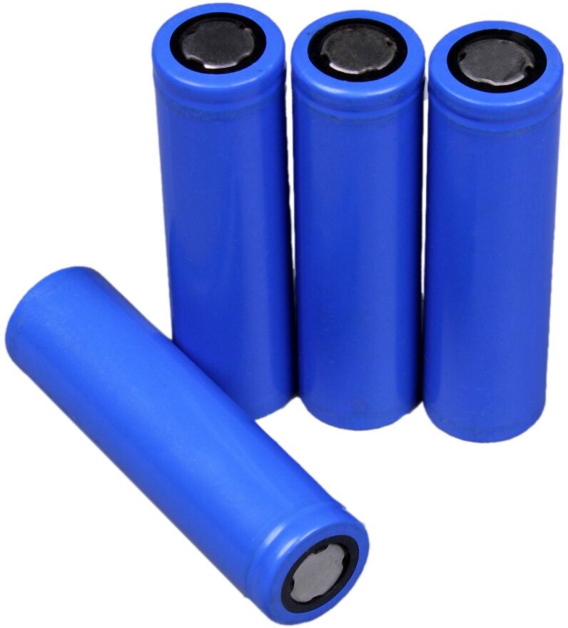 Новая мощная 18650 литий-ионная аккумуляторная батарея круглая 2200 MAH (4 шт.) (Синий / Blue, RB_2200_4)