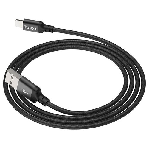 USB дата кабель Lightning, HOCO, X14, черный кабель в тканевой оплетке usb lightning hoco x14 times speed 1м черный