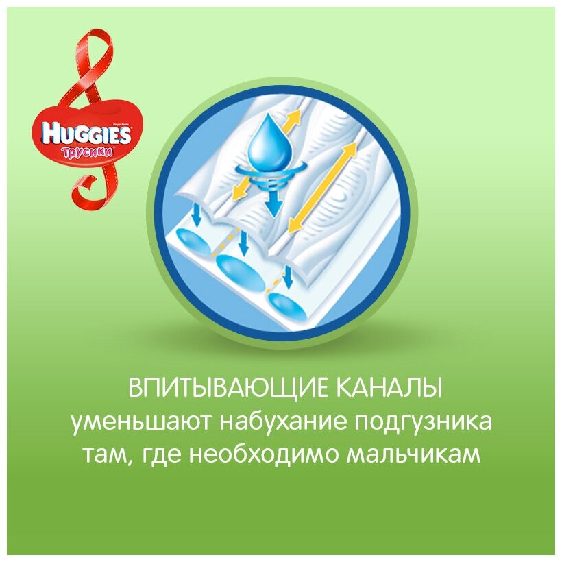 Трусики-подгузники Huggies для мальчиков для мальчиков (7-11 кг) 19 шт. - фото №13
