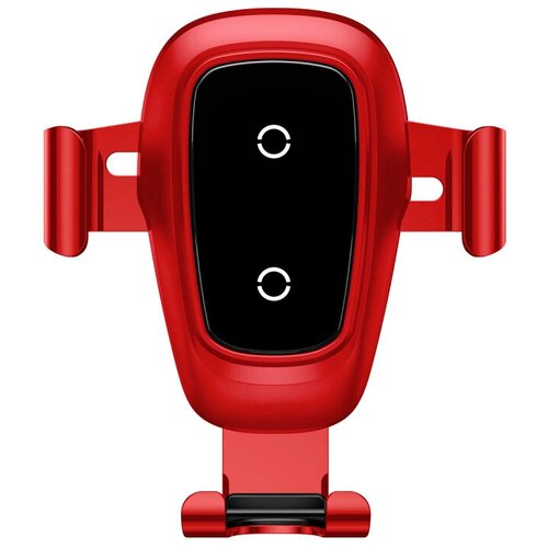 Гравитационный держатель Baseus Metal Wireless Charger Gravity Car Mount (Air Outlet Version), красный