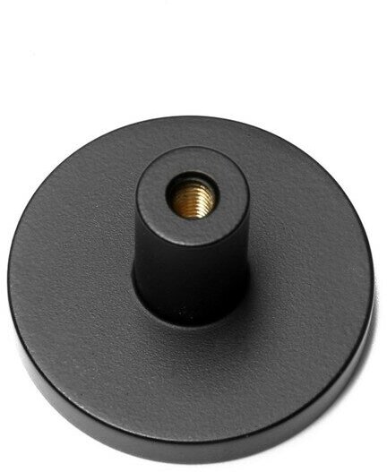 Ручка-кнопка CAPPIO LOFT, d=33 мм, h=20 мм., латунь, цвет черный - фотография № 11