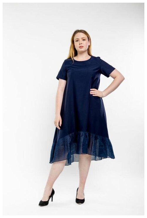Платье вечернее, размер 46, синий