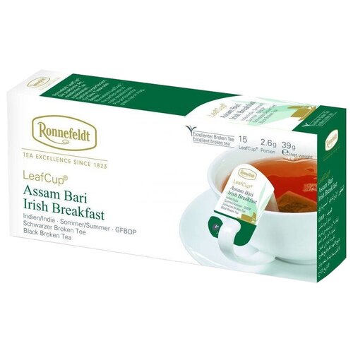 Ronnefeldt Leaf Cup Assam Bari Irish Breakfast / Ассам Бари черный чай 2,6 г х 15 шт (13600)