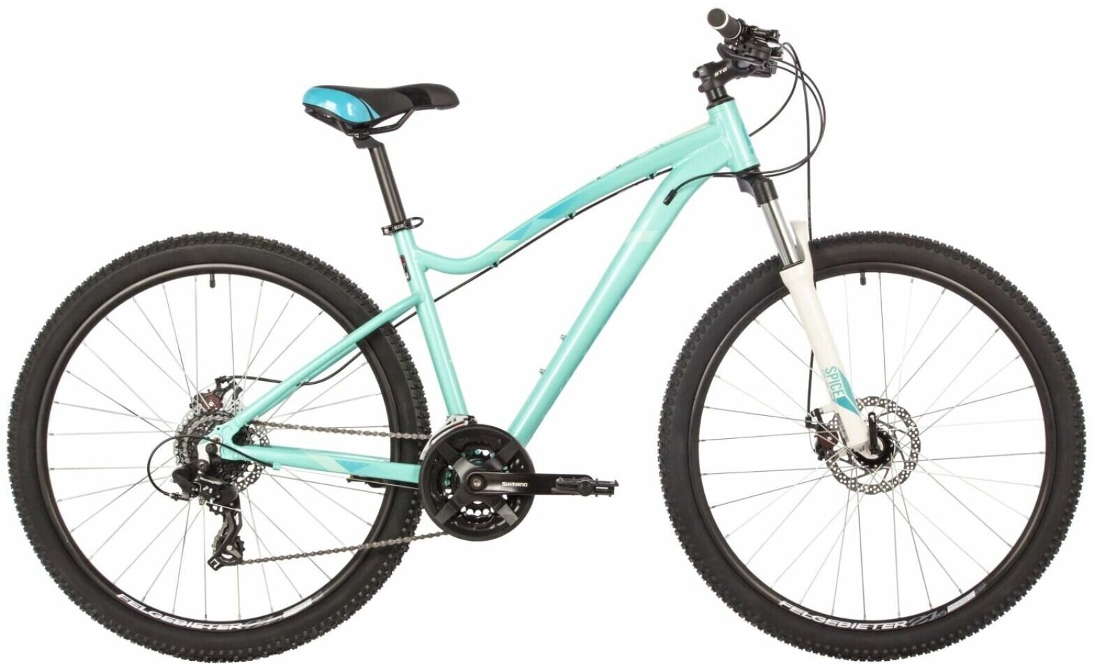 Женский велосипед Stinger Vega STD 27" (2021) 15" Зеленый (141-160 см)