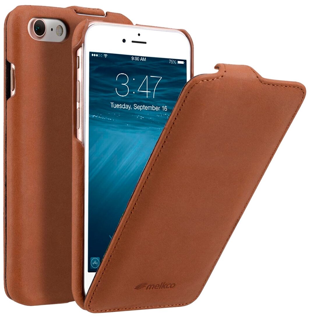 Кожаный чехол Melkco для Apple iPhone 8/7 - Jacka Type - Classic Vinatge Brown - коричневый
