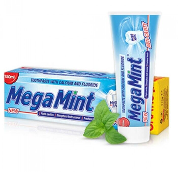 Паста зубная MEGA MINT ANTI-CAVITY против кариеса 150МЛ болгария