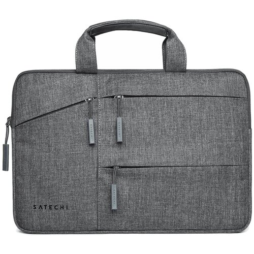 Сумка Satechi Water-Resistant Laptop Carrying Case with Pockets 15 gray let s shoot water color camera laptop bag case letters shockproof fashion computer bag business crossbody laptop pouch