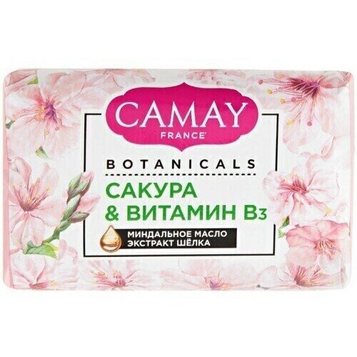 Туалетное Camay Мыло Botanicals Сакура и Витамин В3, 85 г, 6 шт