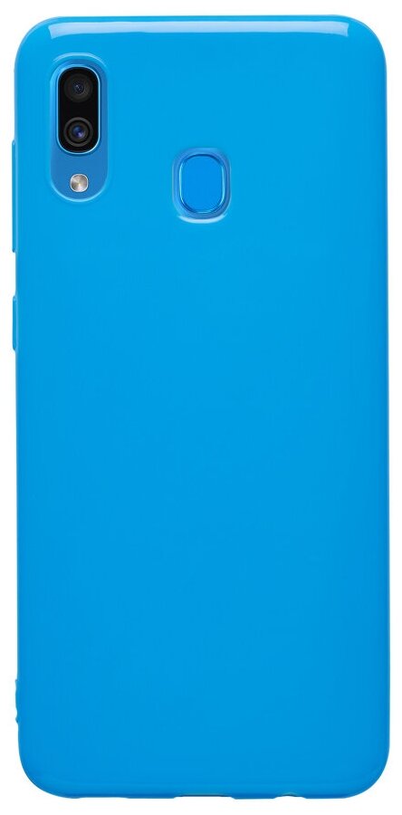 Чехол Deppa Gel Color Case для Samsung Galaxy A30 / A20 (2019) синий PET белый 86653