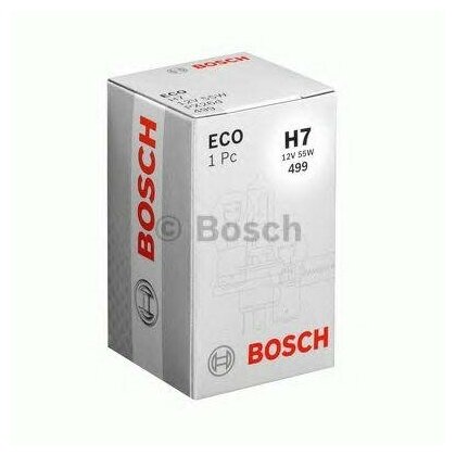 BOSCH лампа H7 12V 55W ECO 1987302804, 1шт