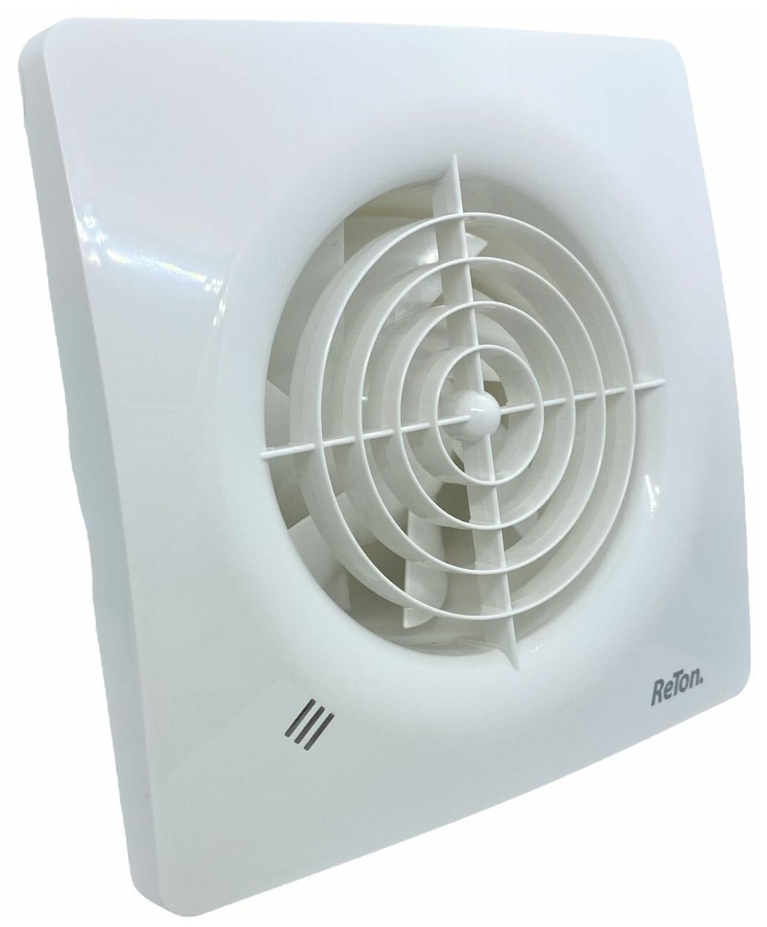 Вентилятор с датчиком влажности и таймером, D100мм, Reton Solo 100HT, белый - фотография № 1